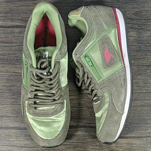 Kangaroos olive metallic shoes like new